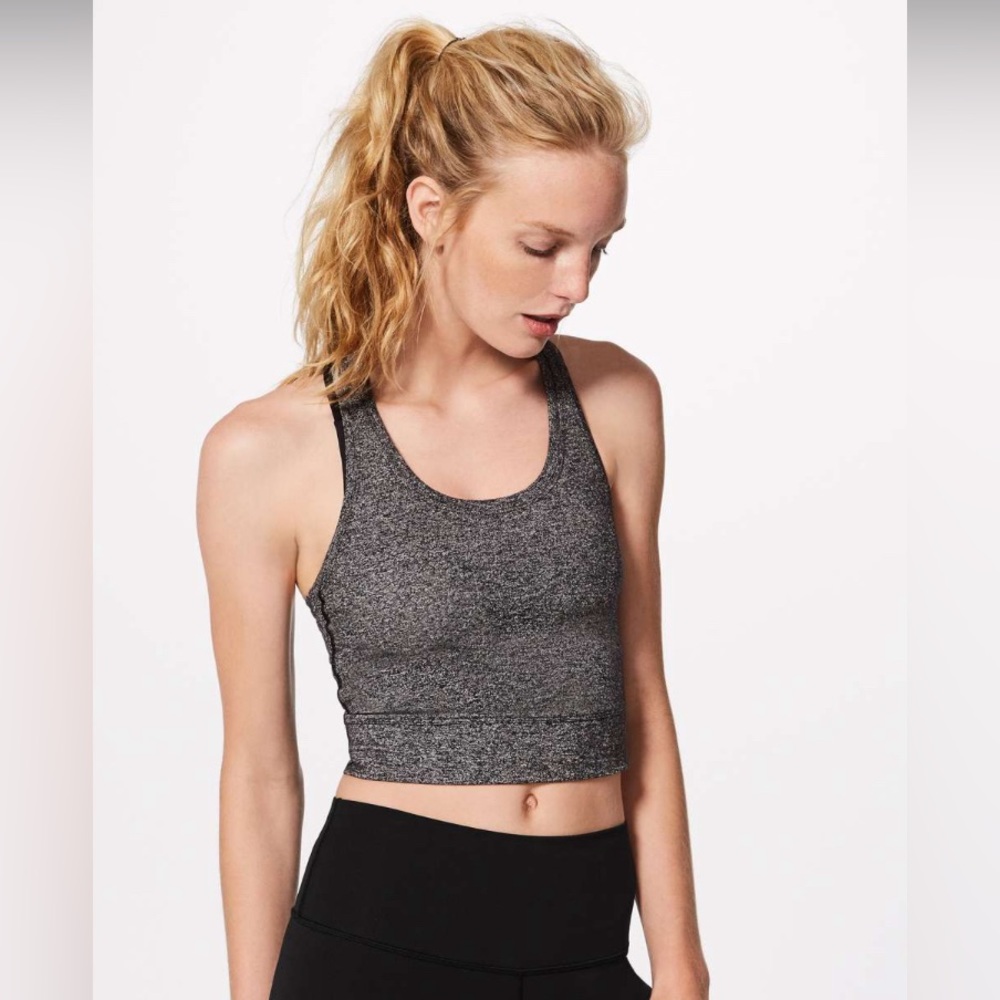 Lululemon Cool Racerback Tank Top Crop It
Heathered Black
Size 4